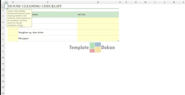 House Cleaning Checklist